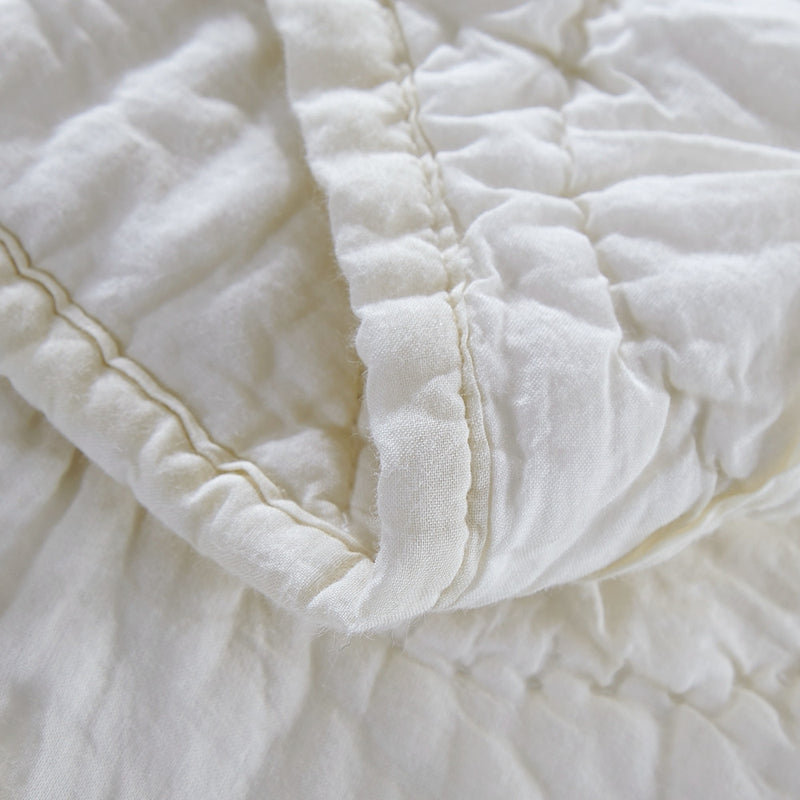 Country Idyl Luxury Ivory Quilt - Calla Angel
 - 6