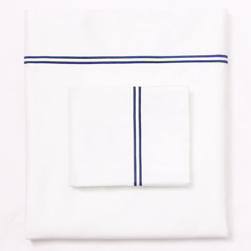 Classico Embroidery Premium Cotton Sheet Set 700TC White