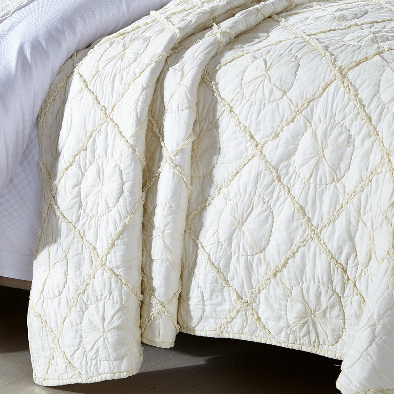 Country Idyl Luxury Ivory Quilt - Calla Angel
 - 2