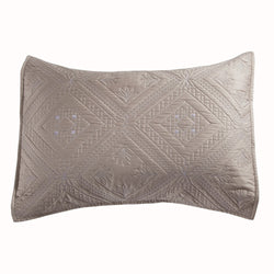 Fern Crystal Luxury Khaki Pillow Sham - Calla Angel
 - 2